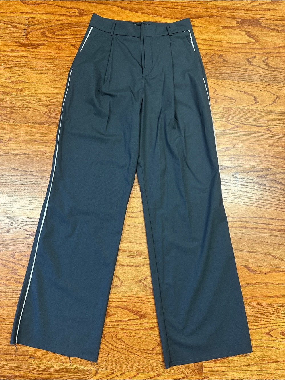 Zara Wide-Leg Trousers with Side Stripe